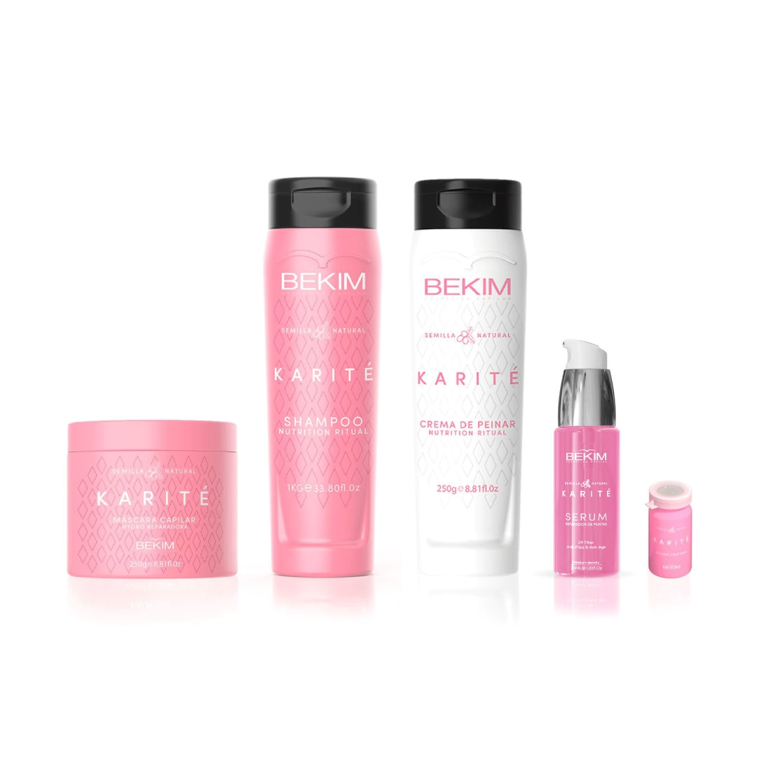 COMBO BEKIM KARIT� SHAMPOO + CREMA DE PEINAR + M�SCARA + SERUM + AMPOLLA