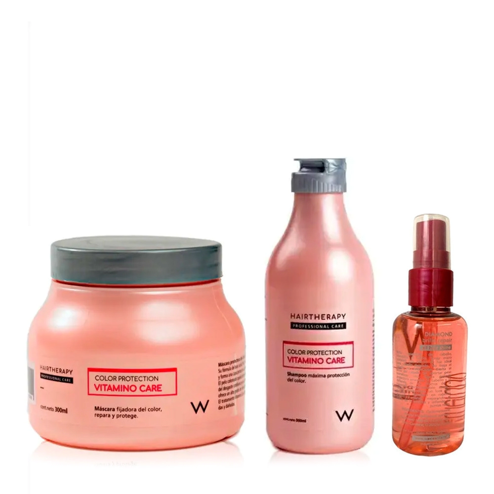 COMBO HAIRTHERAPY COLOR VITAMINO CARE X3