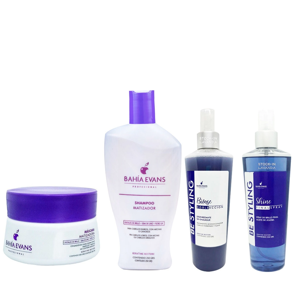 COMBO BAHIA EVANS MATIZADOR X 4