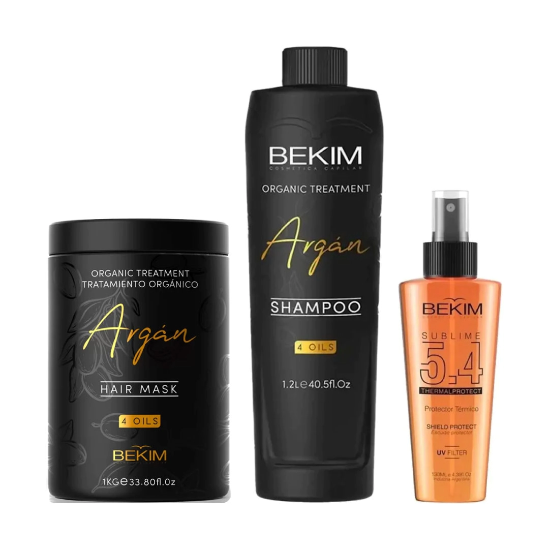 COMBO BEKIM ARG�N SHAMPOO + M�SCARA + PROTECTOR UV