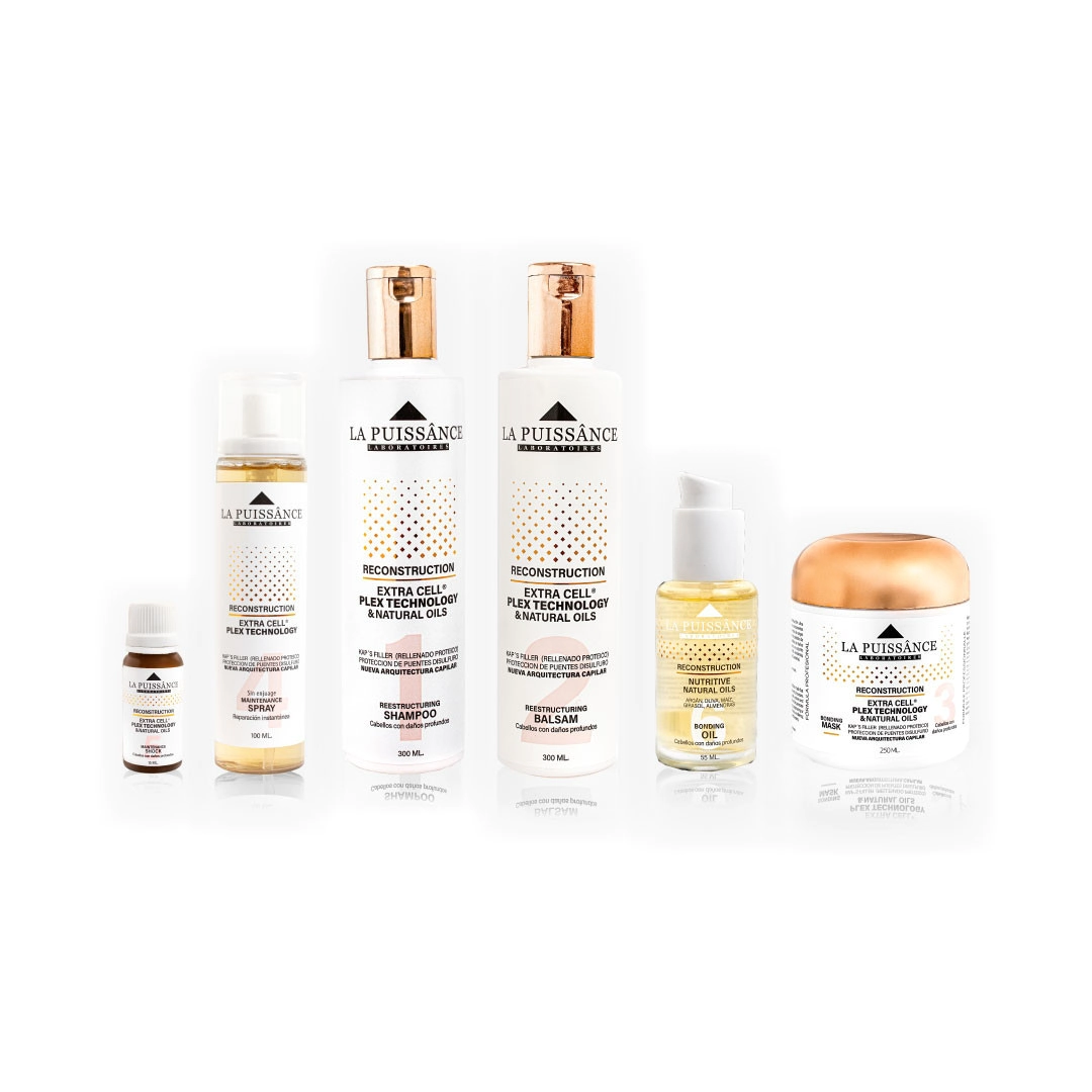 COMBO LA PUISSANCE RECONSTRUCCI�N SHAMPOO + B�LSAMO + M�SCARA + SPRAY + AMPOLLA + SERUM