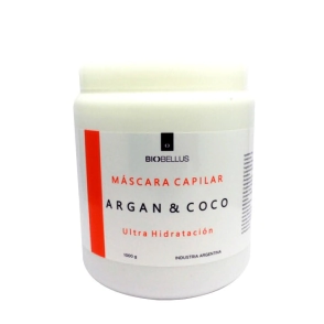 BIOBELLUS M&Aacute;SCARA CAPILAR ARG&Aacute;N Y COCO 1000G