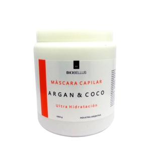 BIOBELLUS M&Aacute;SCARA CAPILAR ARG&Aacute;N Y COCO 1000G