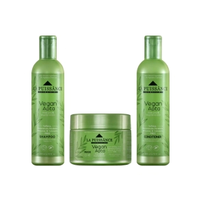 COMBO LA PUISSANCE VEGAN SHAMPOO + ACONDICIONADOR + M&Aacute;SCARA