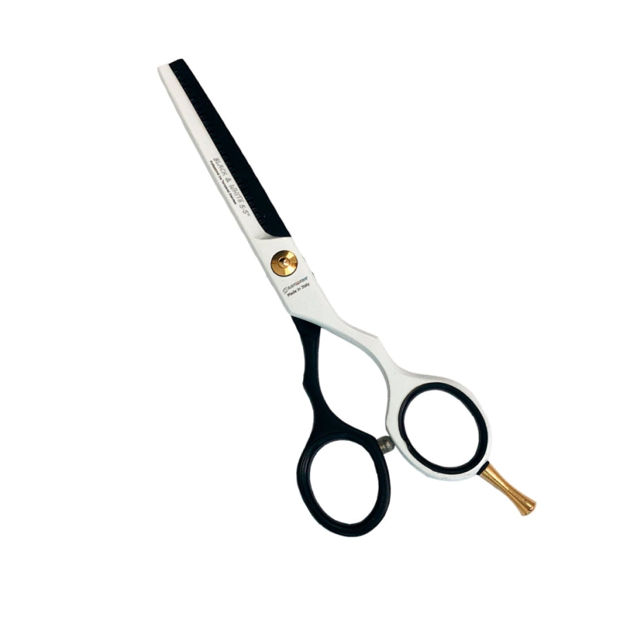 SANTORINI GOLD TIJERA BLANCA Y NEGRA DE PULIR 783W 5.5"
