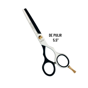 SANTORINI GOLD TIJERA BLANCA Y NEGRA DE PULIR 783W 5.5"