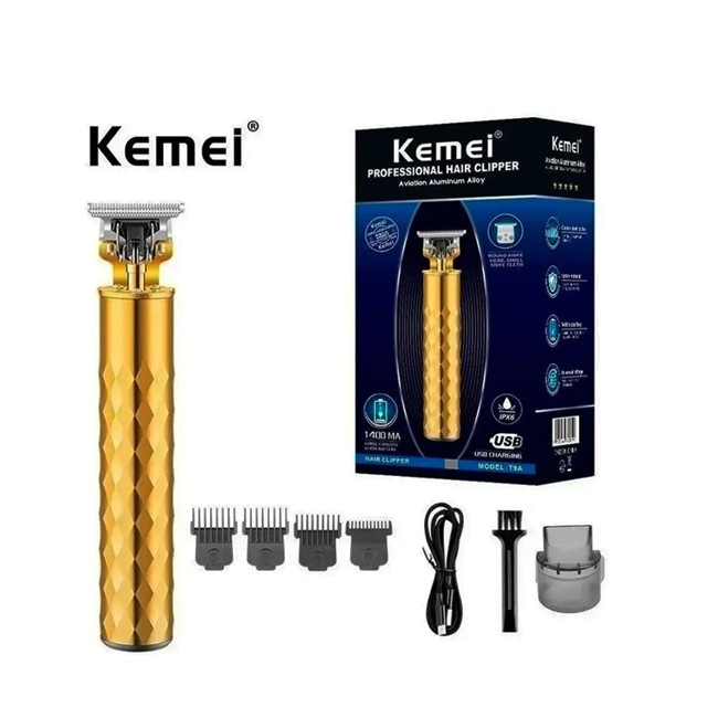 KEMEI HAIR CLIPPER AVIATION ALUMINUM ALLOY T9A