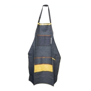 DELANTAL DE PELUQUERIA DE JEANS CON BOLSILLO LISO EZ  537