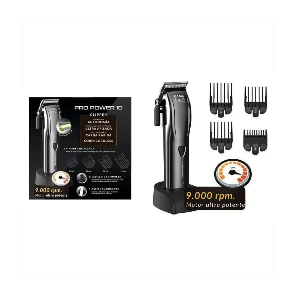 M�QUINA DE CORTAR PELO GA.MA PRO POWER 10