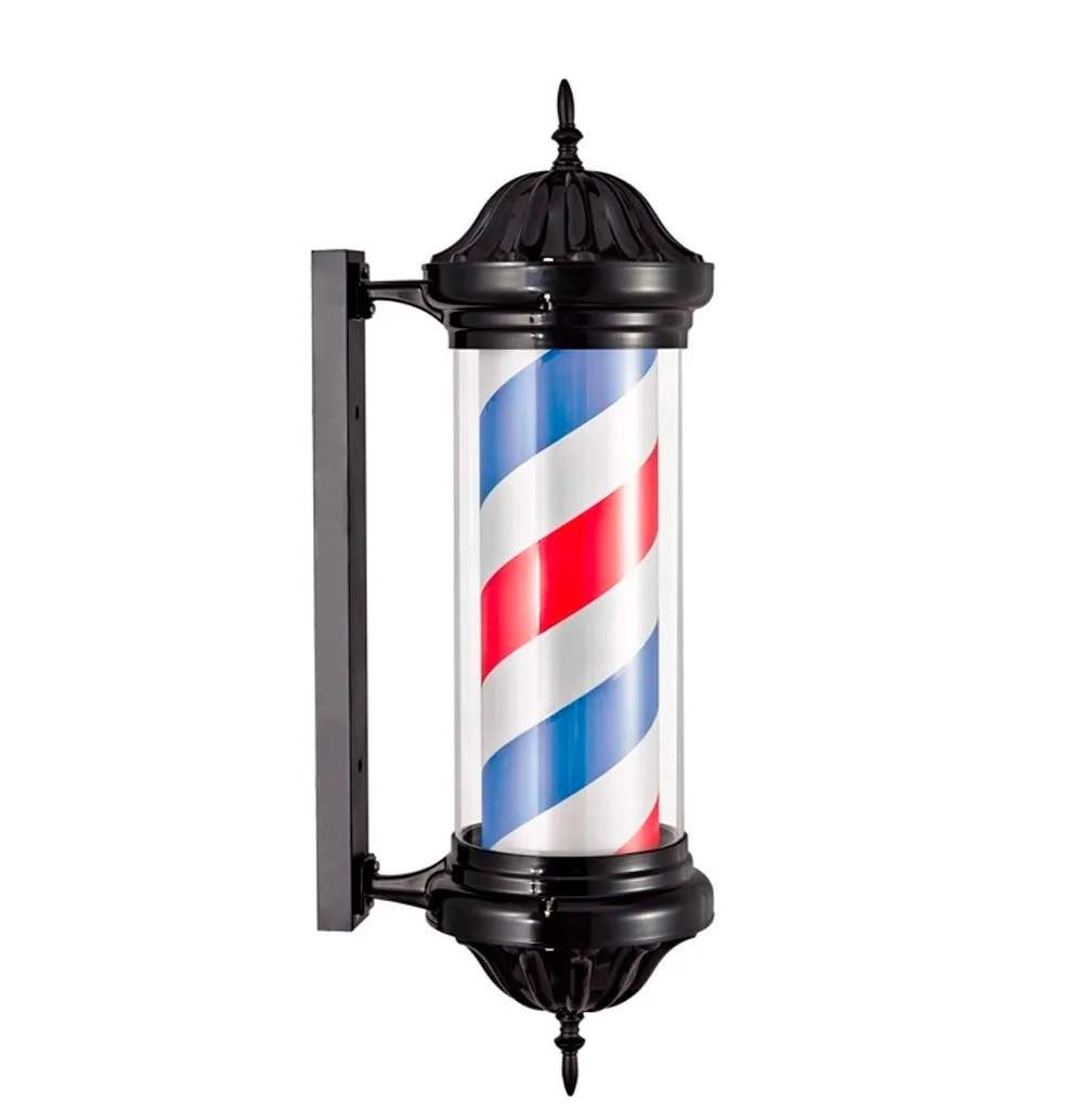 EUROSTIL POLO BARBERO  NEGRO LUMINOSO Y ROTATIVO 04578