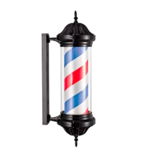 EUROSTIL POLO BARBERO  NEGRO LUMINOSO Y ROTATIVO 04578