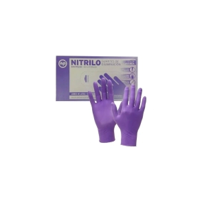 GUANTES NITRILO COLOR LAVANDA  M