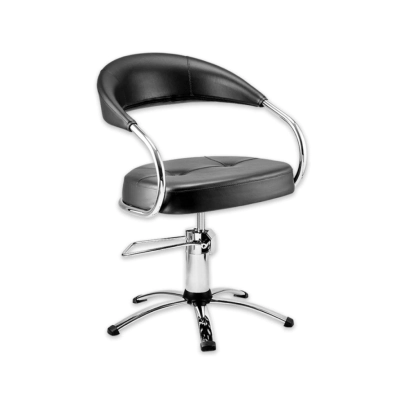 SILLN DE PELUQUERA FUTURA HIDRULICO | NEGRO