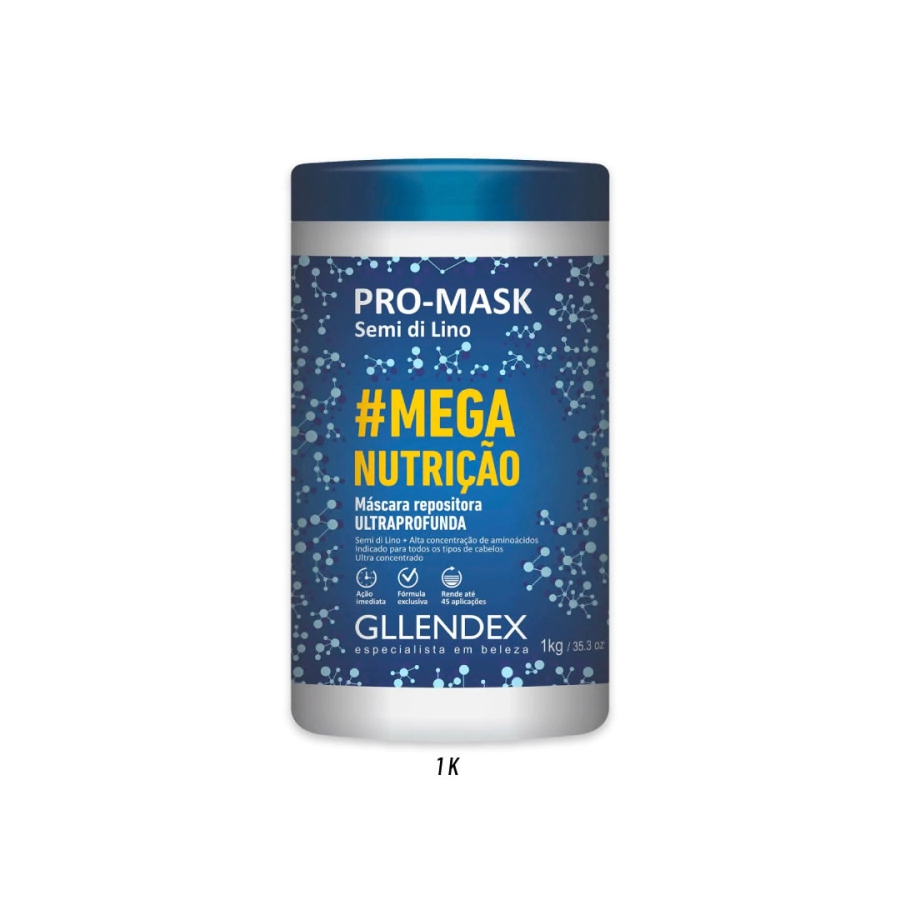 GLLENDEX M�SCARA CAPILAR #MEGA NUTRI��O 1K