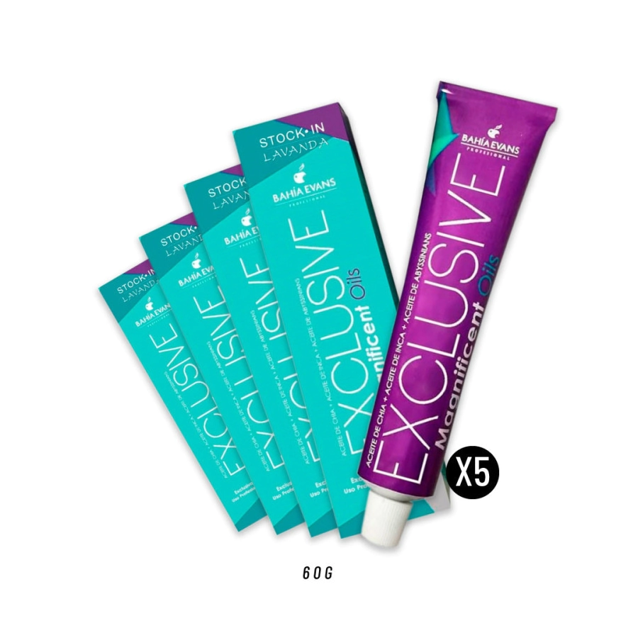 COMBO 5 TINTURAS BAH�A EVANS EXCLUSIVE 60G