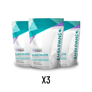 COMBO X3 POLVO DECOLORANTE 9 TONOS BLONDE EVOLUTION 700 GRS
