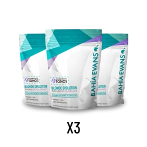COMBO X3 POLVO DECOLORANTE 9 TONOS BLONDE EVOLUTION 700 GRS