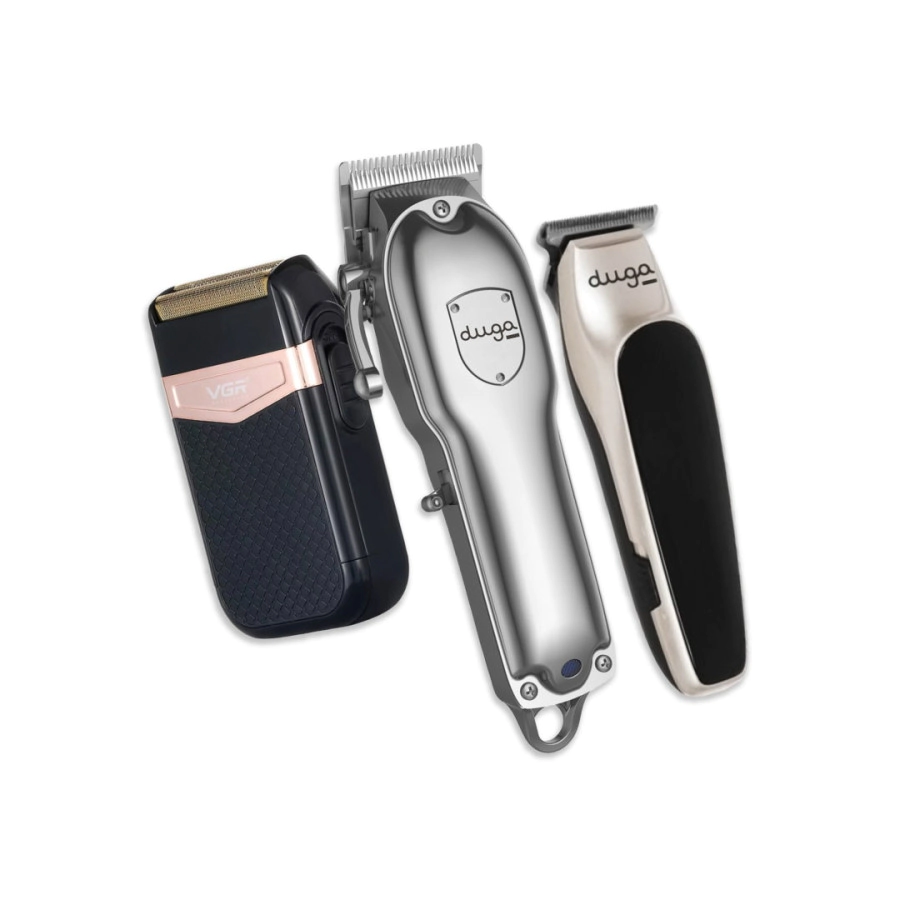 COMBO DUGA M�QUINA DE CORTE + PATILLERA + AFEITADORA VGR