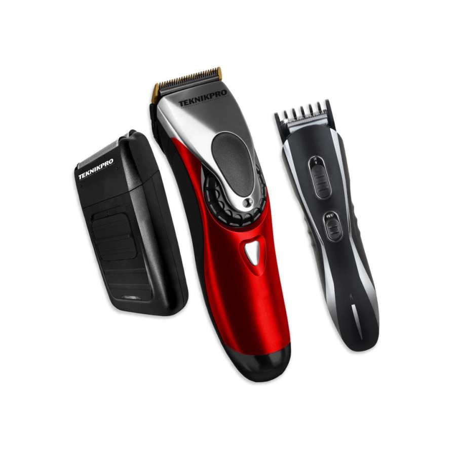 COMBO TEKNIKPRO M�QUINA DE CORTE + PATILLERA + AFEITADORA