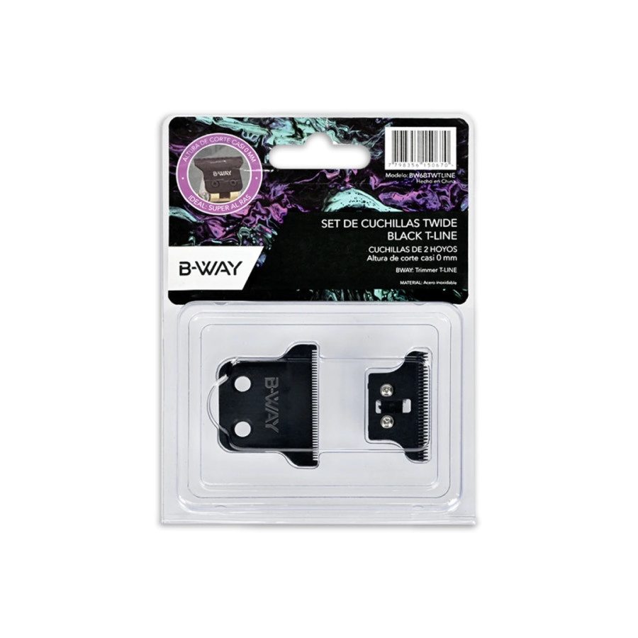 SET CUCHILLAS B-WAY T-WIDE BLACK T-LINE
