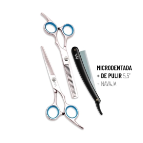MASTERTOOLS KIT DE TIJERA MICRODENTADA 5,5