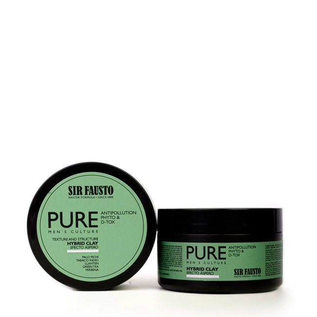 SIR FAUSTO PURE POMADA HYBRID CLAY EFECTO ASPERO 100ML