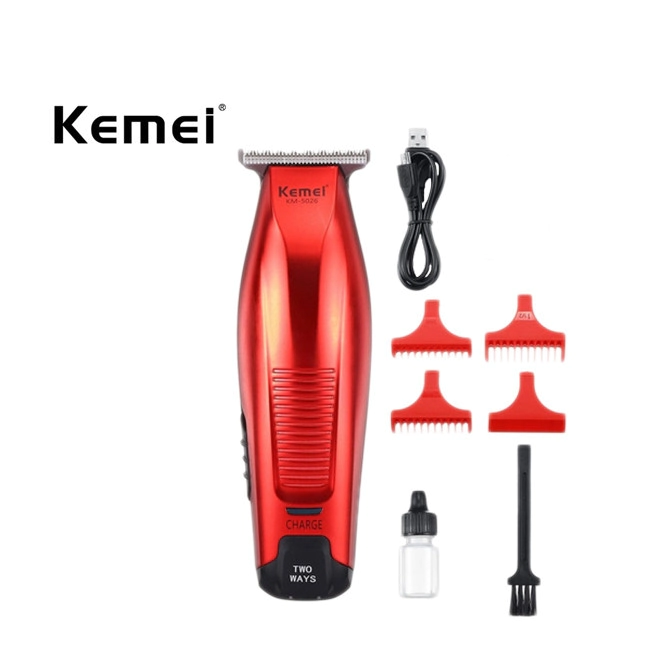 KEMEI MAQUINA PATILLERERA INALAMBRICA ROJA KM 5026