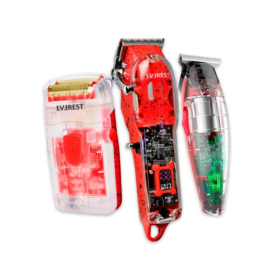 COMBO BARBERO EVEREST M�QUINA DE CORTE + PATILLERA + AFEITADORA