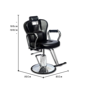 SILL&Oacute;N DE BARBER&Iacute;A EXCLUSIVE 1 NEGRO HIDR&Aacute;ULICO