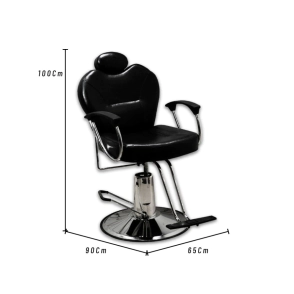 SILL&Oacute;N DE BARBER&Iacute;A EXCLUSIVE 3 NEGRO HIDR&Aacute;ULICO