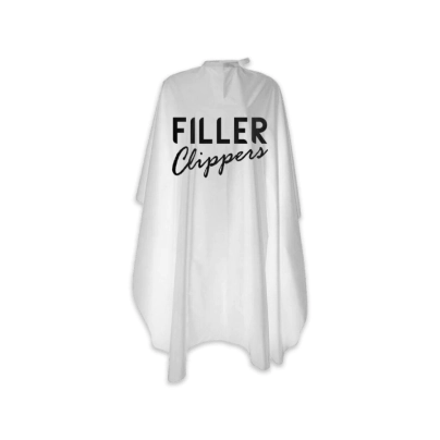 CAPA DE PELUQUER&Iacute;A Y BARBER&Iacute;A FILLER BLANCA C8002