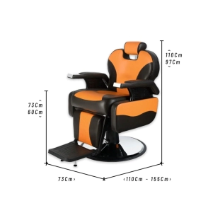 COMBO 2 SILLONES BARBEROS DENVER | NARANJA