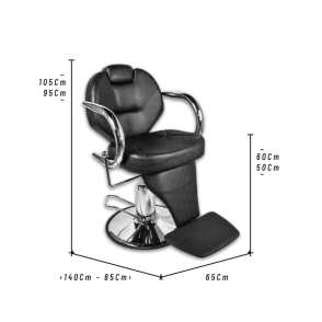 COMBO 2 SILLONES BARBEROS EXCLUSIVE 4 NEGRO HIDR&Aacute;ULICO