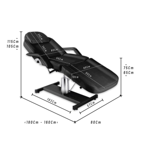 COMBO 2 CAMILLAS NICOSIA CON SISTEMA HIDR&Aacute;ULICO | NEGRA