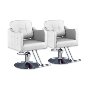 COMBO 2 SILLONES DE PELUQUER&Iacute;A VIRGINIA | BLANCO