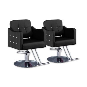 COMBO 2 SILLONES DE PELUQUER&Iacute;A VIRGINIA | NEGRO