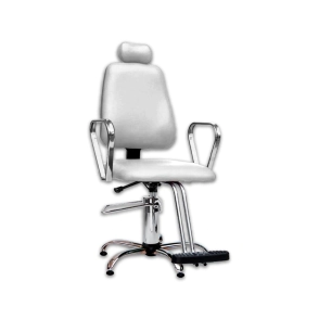 SILL&Oacute;N BARBERO RECLINABLE BASE HIDR&Aacute;ULICA | BLANCO