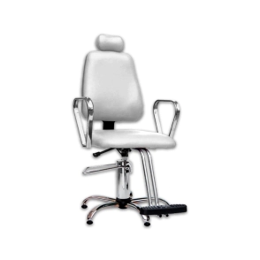 SILL&Oacute;N BARBERO RECLINABLE BASE HIDR&Aacute;ULICA | BLANCO