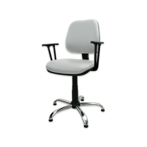 SILL&Oacute;N FIRENZE EST&Aacute;NDAR BASE CROMADA BLANCO