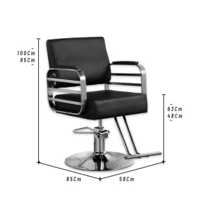 SILL&Oacute;N DE PELUQUER&Iacute;A BOSTON SILVER | NEGRO
