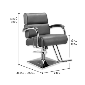 SILL&Oacute;N DE PELUQUER&Iacute;A ROCKFORD GRIS