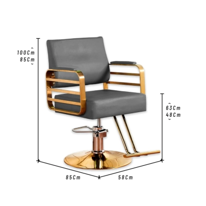 SILLN DE PELUQUERA BOSTON | GRIS