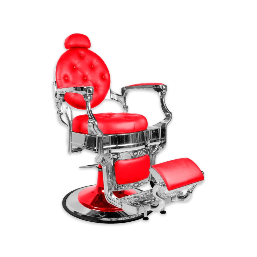 SILL�N BARBERO BELMONT VINTAGE SILVER ROJO