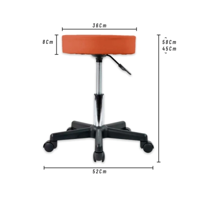 TABURETE MADISON BANQUETA BASE PLASTICA A G�S MARRON