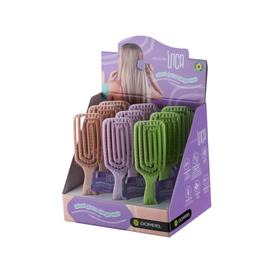 DOMPEL CEPILLO DE CABELLO INCA CAJA X9