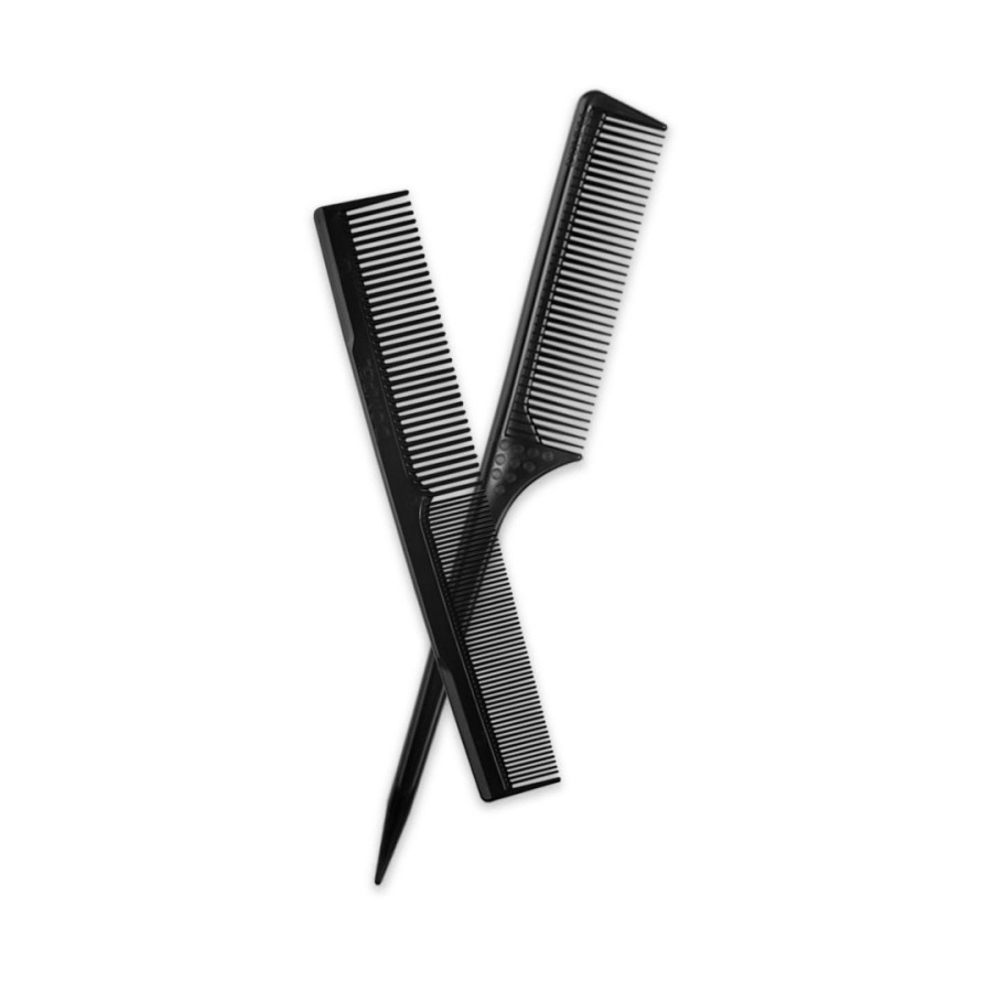 DOMPEL KIT PEINE PROFESIONAL + PEINE CABO FINO NEGRO