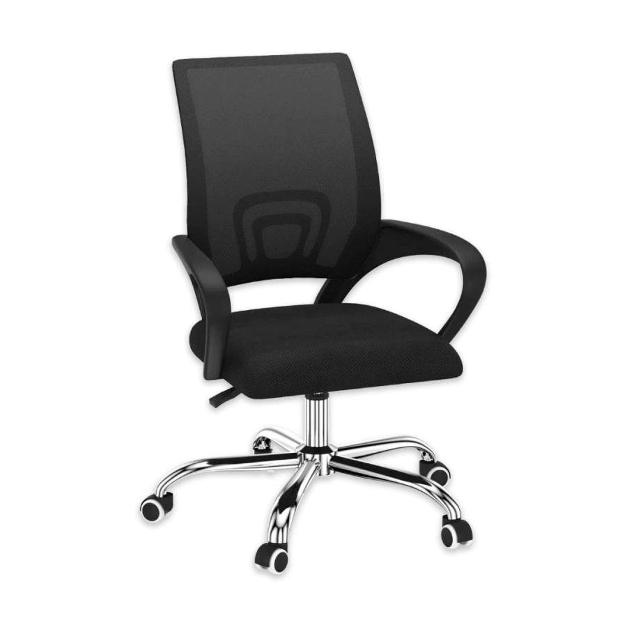 SILLA DE PELUQUERIA LUX NEGRA