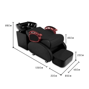 LAVACABEZA GEORGIA BACHA CER&Aacute;MICA NEGRO