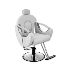 SILL&Oacute;N BARBERO ALASKA HIDRAULICO BLANCO PLATEADO