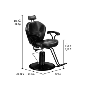 SILL&Oacute;N BARBERO EXCLUSIVE 2 FULL BLACK HIDR&Aacute;ULICO